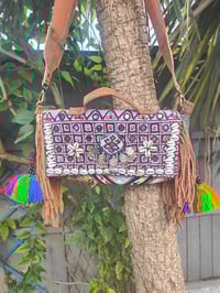 Image 1 of Mini city bag tribal purple