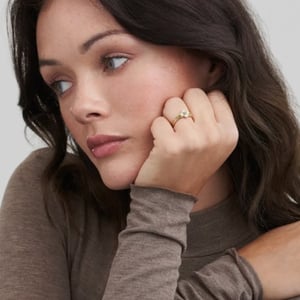 Image of Fable Enamel Poppy Anemone Ring