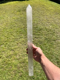 Image 4 of Large Smoky Quartz Generator with Rainbow Statement Piece #1113