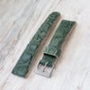 19mm Crocodile Strap In - Green
