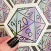 D20 2.5" Vinyl Waterproof Sticker
