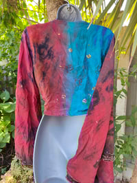 Image 6 of Wanderlust Stevie top Maroon and blue