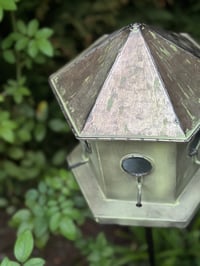 Image 5 of Hexagonal Garden Birdhouse on Stake