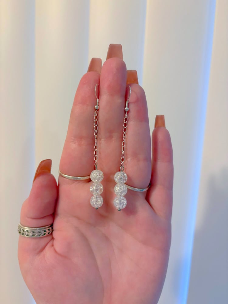 Image of dainty dangle earrings