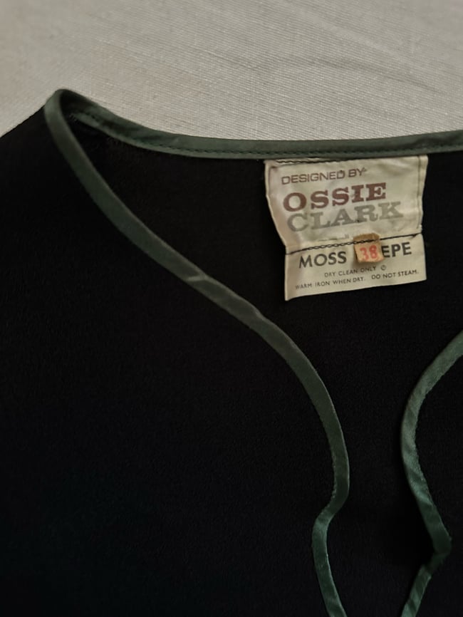 late 60s Ossie Clark jacket blouse 