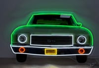 Image 3 of 36” Chevelle Headlight Neon LED sign