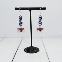 Image 4 of Colorful Keyboard Earrings 