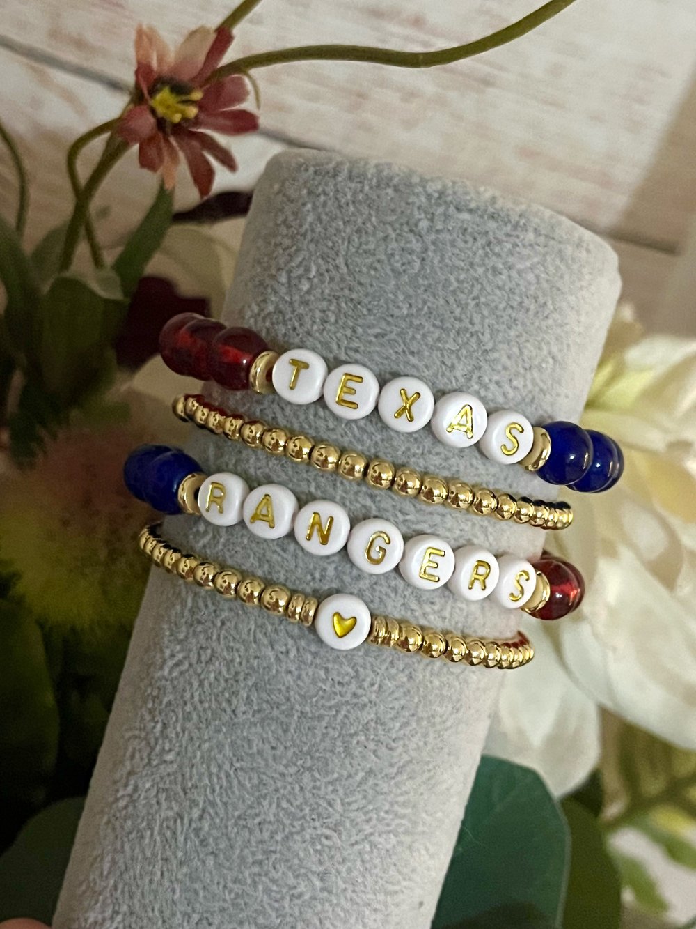 Image of Texas Rangers bracelets