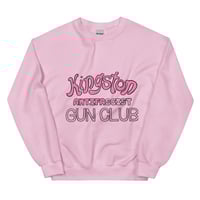 Image 1 of Kingston Antifascist Gun Club Sweatshirt in Pink