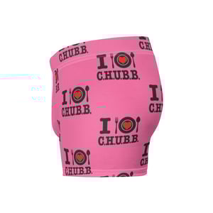 Image of I Love C.H.U.B.B. - Boxer Briefs (Brilliant Rose Pink)