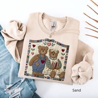 Image 2 of Bear Quilt Crewneck