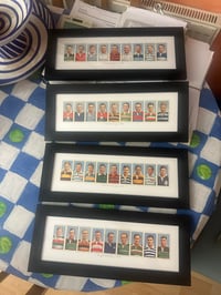 Image 1 of Framed 1935 Rugby International Collectors Cards for England, Ireland, Scotland and Wales