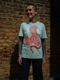 Image 5 of AHIMSA x DHARMA108 Collaboration /Shirt Iceblue
