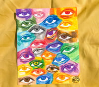 Eye Study Oil Pastel Original