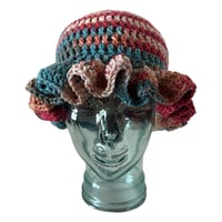 Image 1 of Fireworks Ruffle Crochet Hat