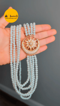 Image 1 of SuPriya_American Diamond Pearl/Chandra Haar