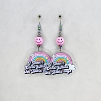 Image 3 of 'I Don't Care' Earrings