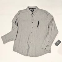Image 1 of Men’s Rock & Republic Gray Button Down Collard Long Sleeve Shirt