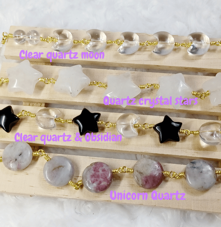 Image of Crystal gemstone bracelets 