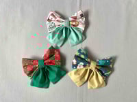 Image 1 of Christmas Sailor Bows / Bow Ties - Choice of Three Designs, Doughnuts, Trees or Gingerbread