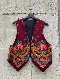 Image 7 of Chaleco feito a man. FOLIADA GRANATE. Feito por encarga!