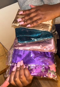 Image 2 of Bambina Glow Silk Bonnet 