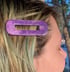 Frosted Purple Hairclips Image 5