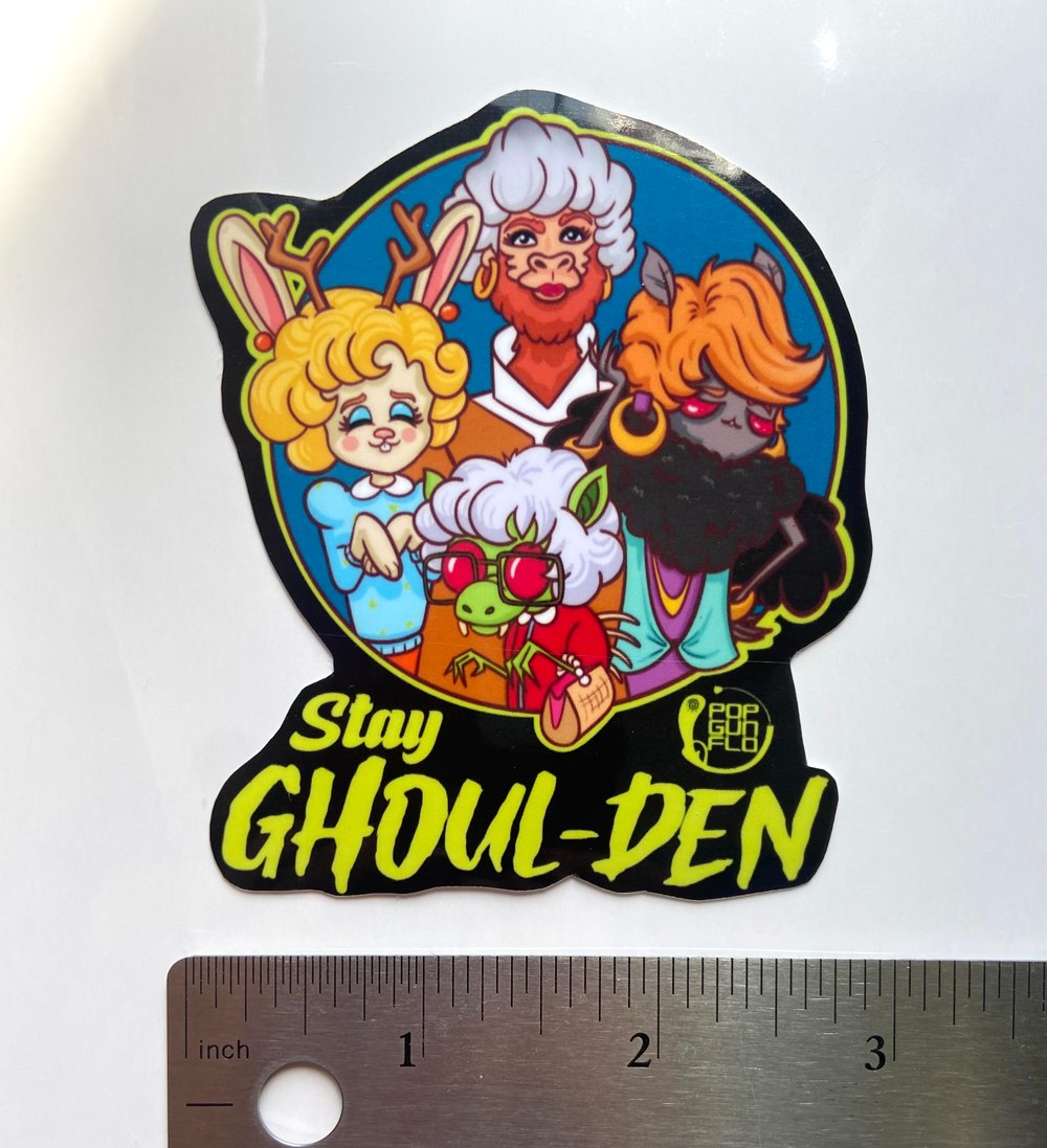 Golden Ghouls Vinyl Sticker