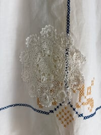 Image 10 of Blue embroidered shirt (m/l)
