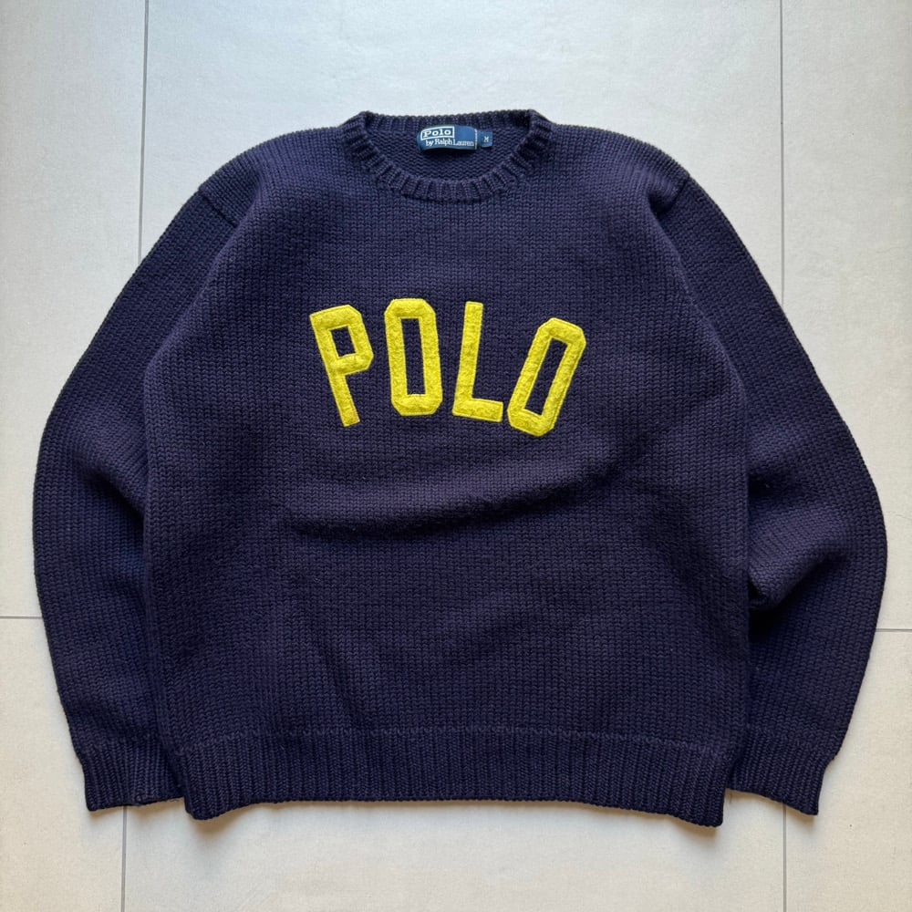 Image of 1990s Ralph Lauren Heavyweight Wool Knit, Size Medium