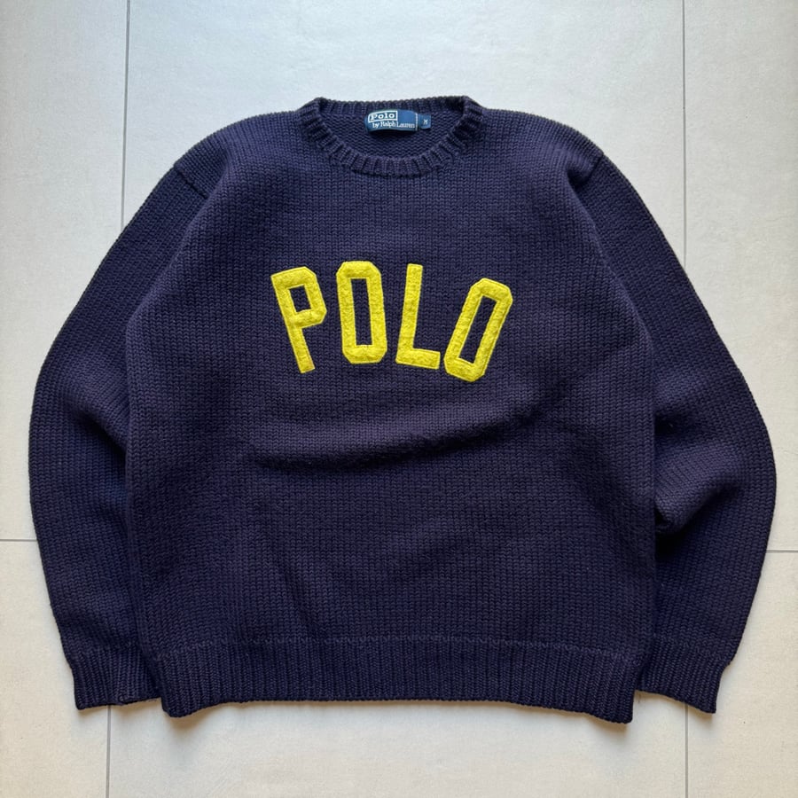 Image of 1990s Ralph Lauren Heavyweight Wool Knit, Size Medium