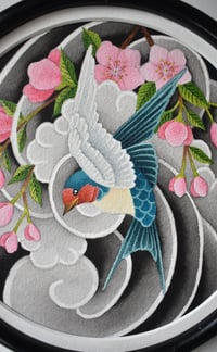 Image 4 of Swallow and Cherry Blossoms