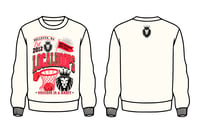 LocalHoops Built Local Crewneck Sweatshirt - Ivory White/Red