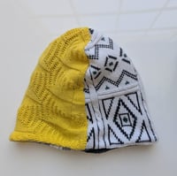 Image 4 of Upcycled Reversible Beanie Cotton Blend 32