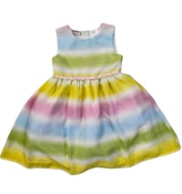 Image 2 of Blueberi Boulevard Pastel Rainbow Dress – Size 5 Pre-Owned
