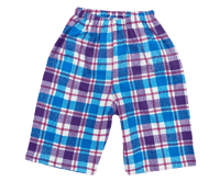 little pants ~ purple plaid 