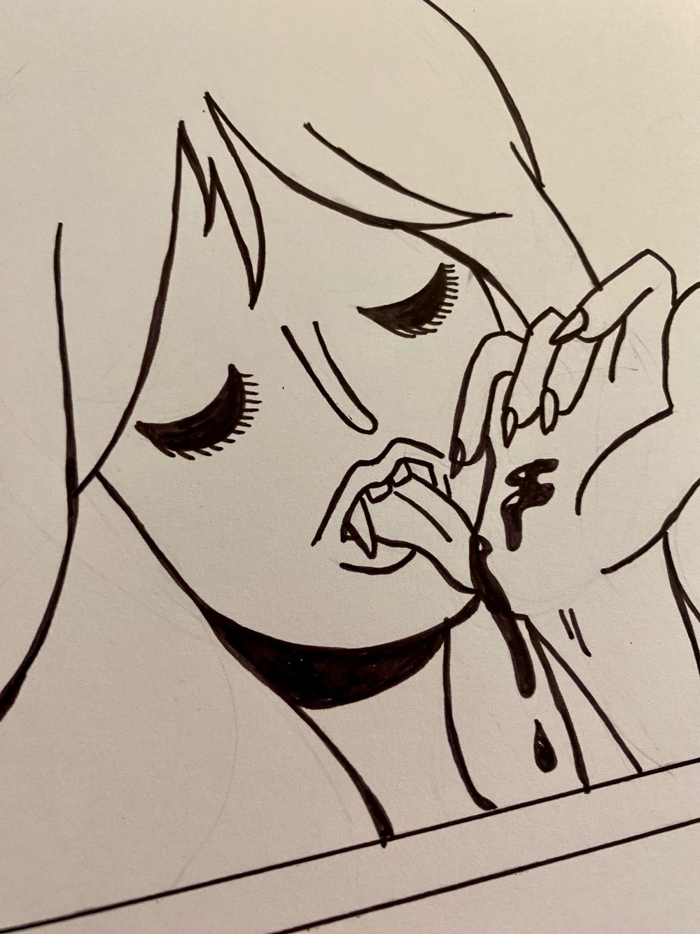 MY PRETTY VAMPIRE original comic page