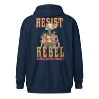 Image 2 of Resist and Rebel Unisex heavy blend zip hoodie