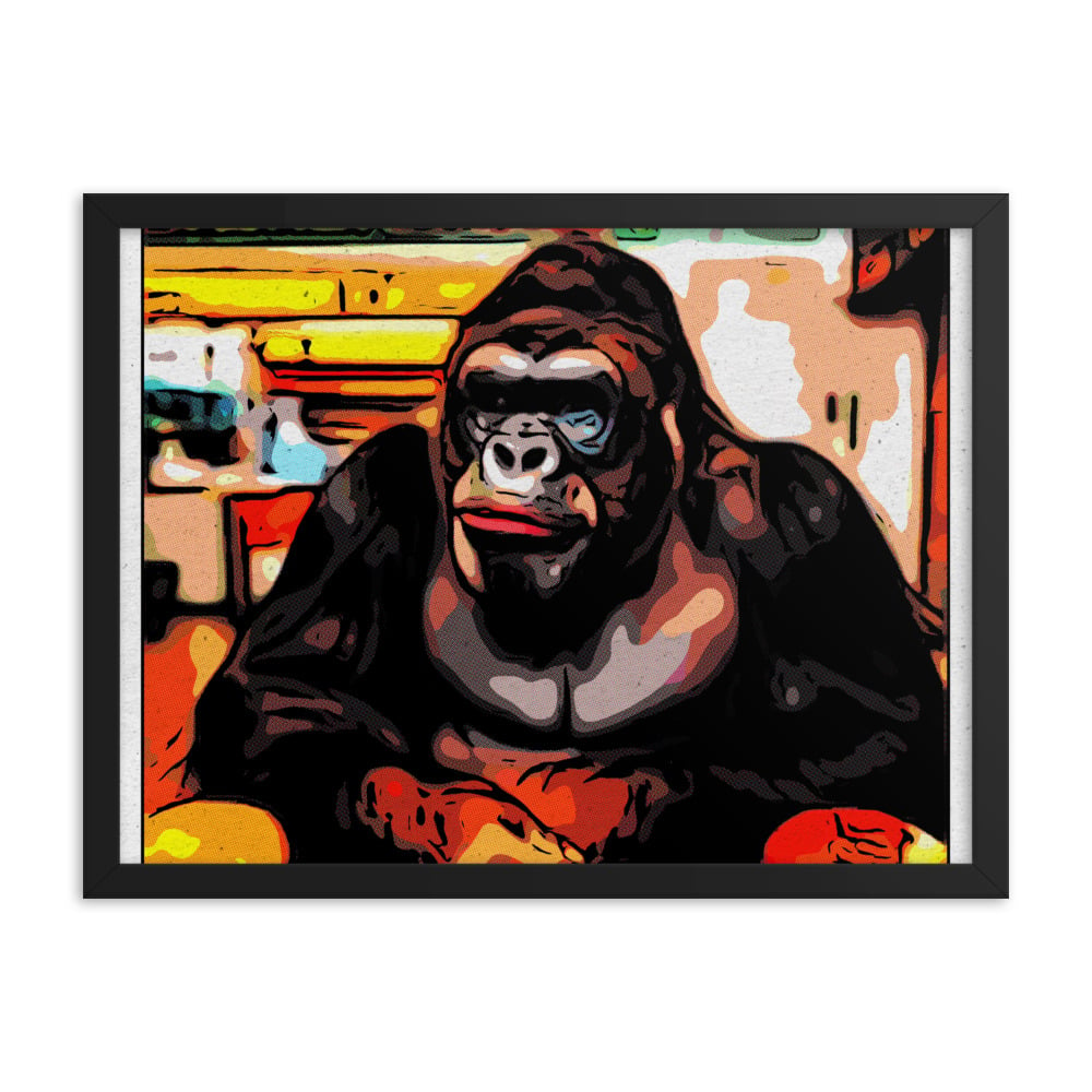 ZEN EXP - Hungry-Rilla Framed photo paper poster