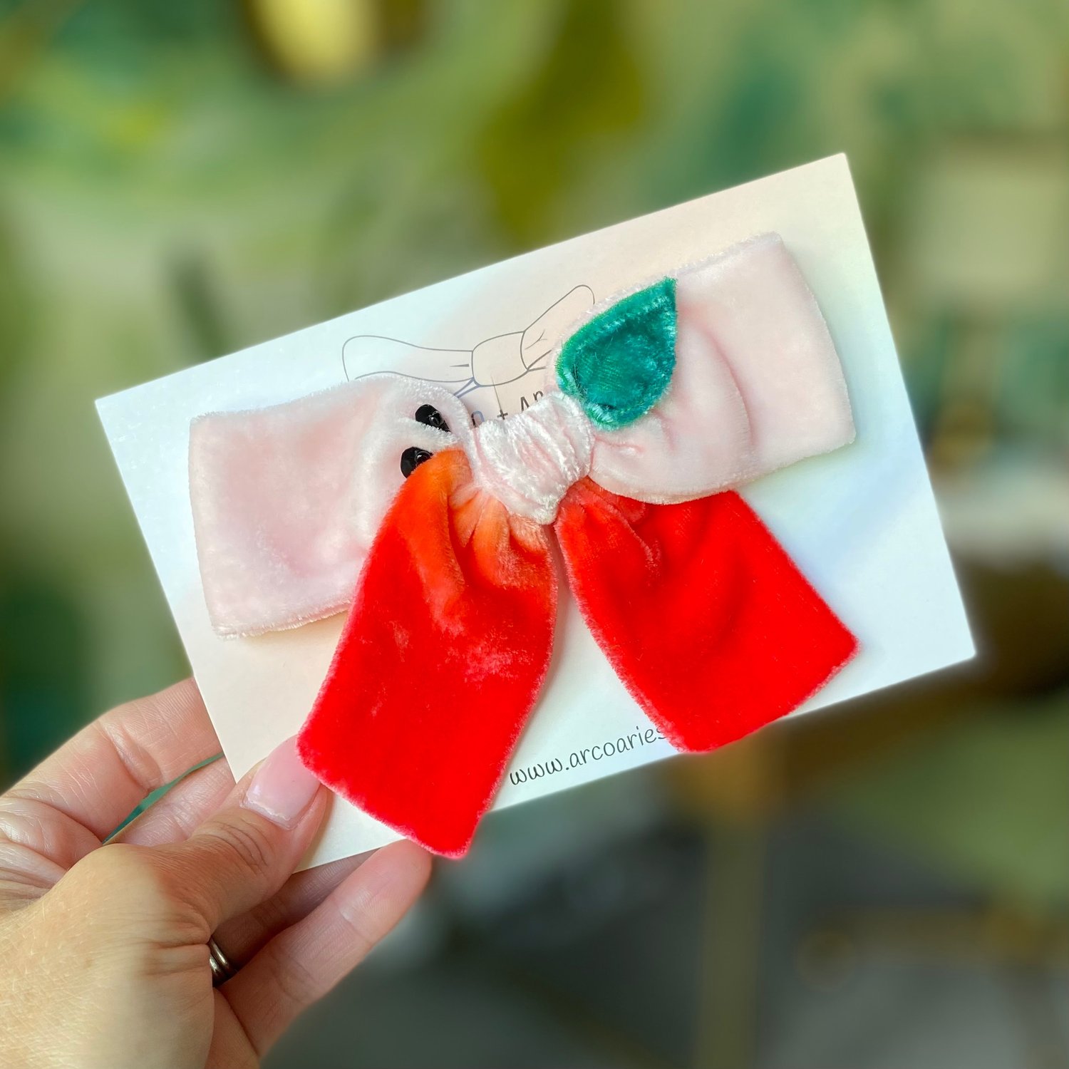 Image of Pink Lady custom dyed and embellished silk velvet