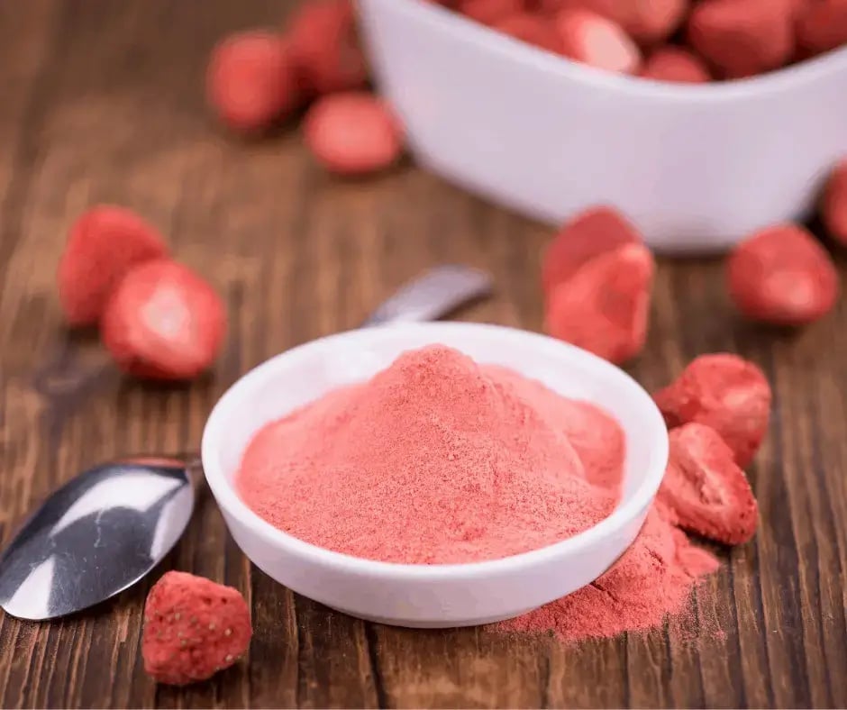 Freeze-Dried Strawberry Powder.