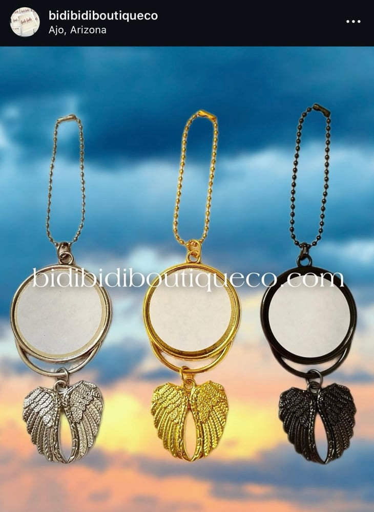 Angel Wings Car Charm