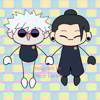 Image 3 of SatoSugu (Gojo/Geto) Plush Bag [IN HANDS + PO]