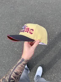 Image 3 of BURGUNDY BRIM MULTI TONE  HOUSTON ASTROS CUSTOM FITTED CAP