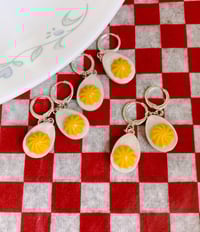 Image 2 of Deviled Egg Earrings 