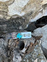 Image 2 of Kingman Turquoise Spade Barrette