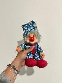 Image 1 of Vintage 1982 Applause Rubber face Clown Baby