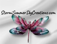 Dragonfly pink and green