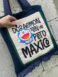 Image 3 of Bolsiña feita a man. Doraemon azul/verde. Deseño exclusivo!