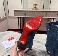 Image 2 of GIDDY RIBBON RED BOTTOM BOOTS
